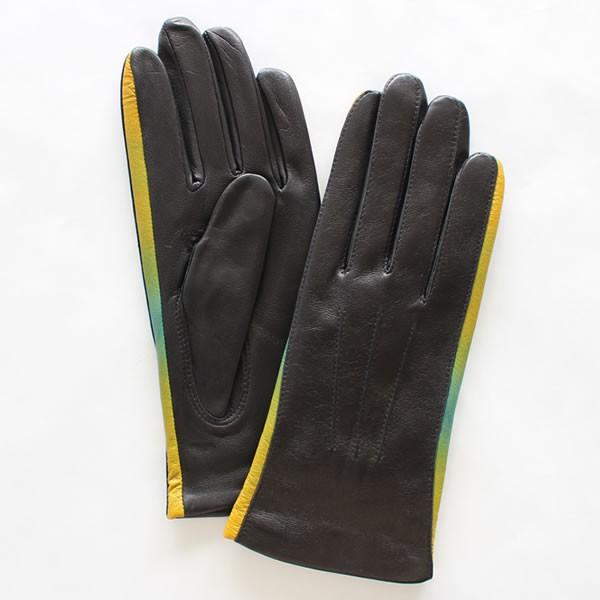 新品 未開封 コーチ 羊革 手袋 黒 クリスタルスター付 7(M) ウール裏付 レディース（婦人）羊革手袋（グローブ）漆（讃岐漆芸）「彩（サイ