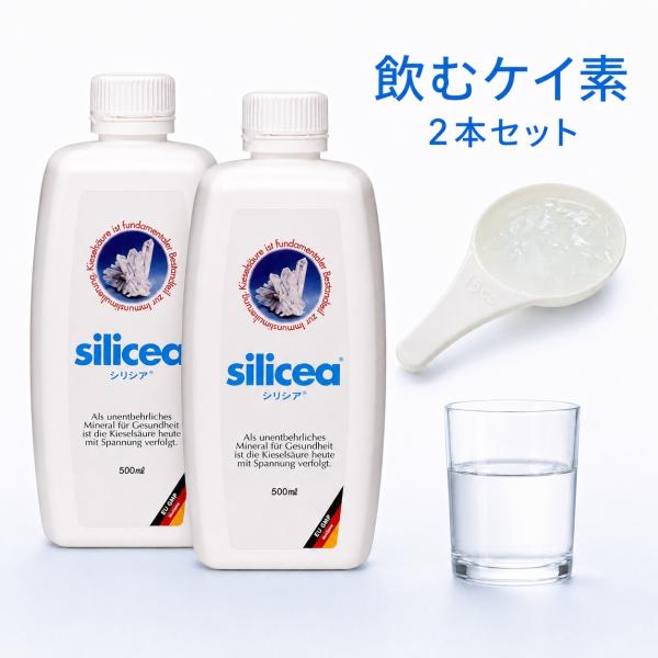 シリシア 500ml 2本 ケイ素 シリカ ミネラル : アースクルYahoo!店 
