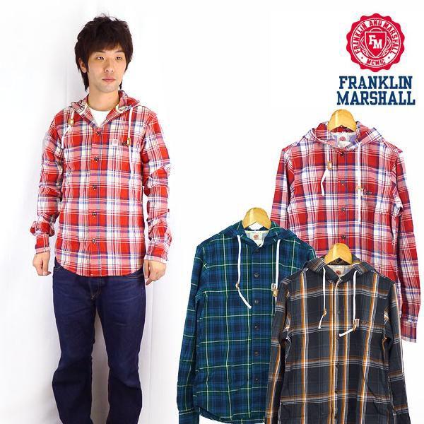 フランクリン マーシャル シャツ メンズ 正規販売店 FRANKLIN＆MARSHALL 長袖シャツ FLANNEL SHIRTS DETROIT RED MC SHMAL266 3014 D15S25 クリスマス プレゼント ラッピング FRANKLIN & MARSHALL（フランクリンマーシャル） フランクリン