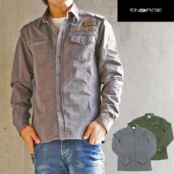 ENERGIE エナジー ミリタリー長袖シャツ エナジー ENERGIE ミリタリー長袖シャツ : EARTH MARKET - 通販