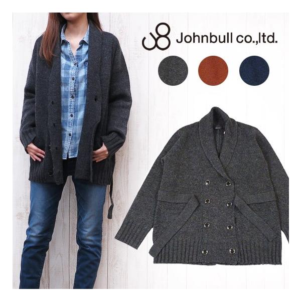 ジョンブル JOHNBULL レディース カーディガン コート ニット シュリンク ah846 Johnbull（ジョンブル） レディース カーディガン コート ニット