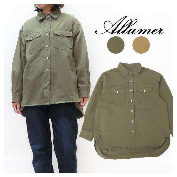 Allumer アリュメール ビッグ シャツ ジャケット  レディース 8170308 Allumer アリュメール ビッグ シャツ ジャケット レディース 8170308