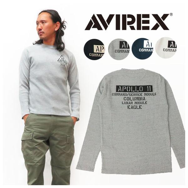 AVIREX ArbNX  ~jbt N[lbN TVc MINI WAFFLE CREW NECK T-SHIRT 6103541