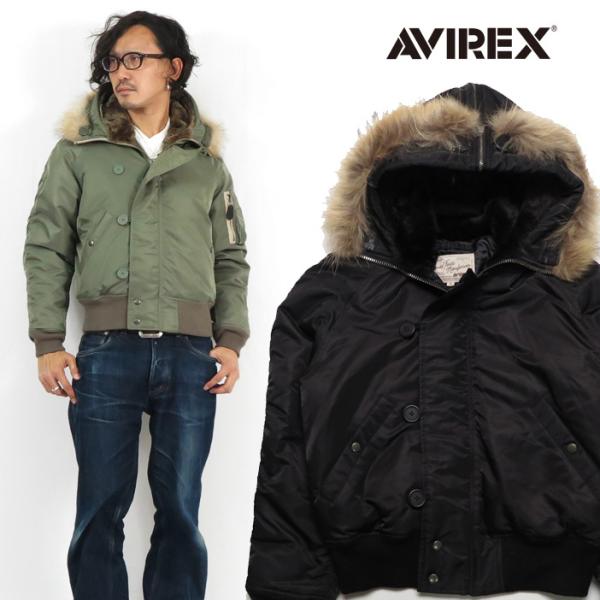美品☆希少カラー AVIREX N-2B リアルファー シルバー L D665 AVIREX