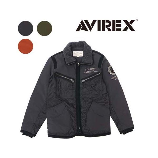 AVIREX アビレックス 長袖 キルト アーミー ジャケット 6192167 AVIREX アビレックス 長袖 キルト アーミー ジャケット 6192167