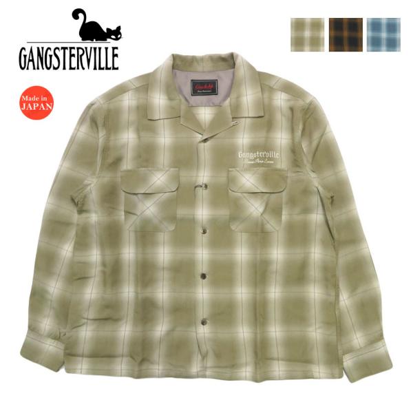 【美品】gangsterville オープンカラー　L gladhand earthmarket1_gsv6113