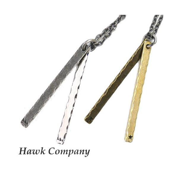 ホークカンパニー HAWK COMPANY ネックレス ダブル プレート チェーン hkc スター アクセサリー hawk5602