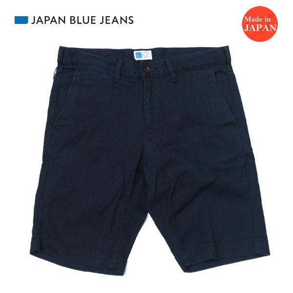 JAPAN BLUE JEANS ジャパンブルージーンズ 11oz インディゴ刺子 タックショーツ  ショートパンツ ハーフパンツ JBSP1004 JAPAN BLUE JEANS（ジャパンブルージーンズ） 11oz インディゴ 刺子