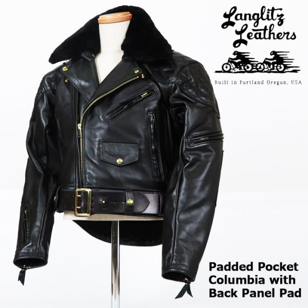 ジャケット・アウター Langlitz Leathers Patted Pocket Columbia Padded Pocket Columbia with Back Panel Pad – Langlitz