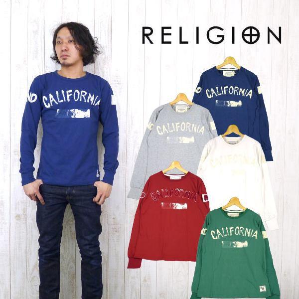 RELIGION（レリジョン） 長袖 Tシャツ 刺繍 ヴィンテージ風 