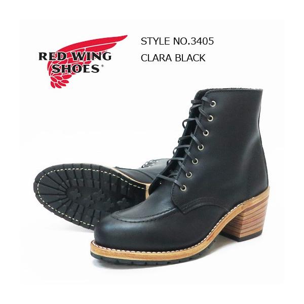 ★美品★ REDWING CLARA 3405 レースアップ ヒールブーツ RED WING SHOES（レッドウィング） REDWING WOMEN'S レザー レース