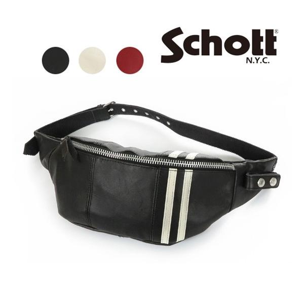 Schott N.Y.C（ショット） Schott C.R. BODY BAG レザー ボディ バッグ