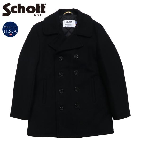 Schott N.Y.C ショット ピーコート 740US 24oz ウールメルトン Schott N.Y.C ショット ピーコート 740US 24oz ウールメルトン