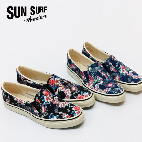 �T���T�[�t SUN SURF �n���C�A�� �X���b�|�� �V���[�Y ALOHA QUEEN �X�j�[�J�[ �A���n SLIP-ON �A���n�N�C�[�� SS02591