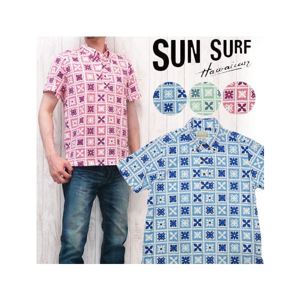 �T���T�[�t SUN SURF �v���I�[�o�[ �{�^���_�E���V���c COTTON&amp;POLYESTER �|���V���c �R�b�g���|�� QUILT DESIGN ss77579