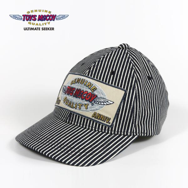 TOYS McCOY（トイズマッコイ） パッチ ヒッコリーストライプ キャップ