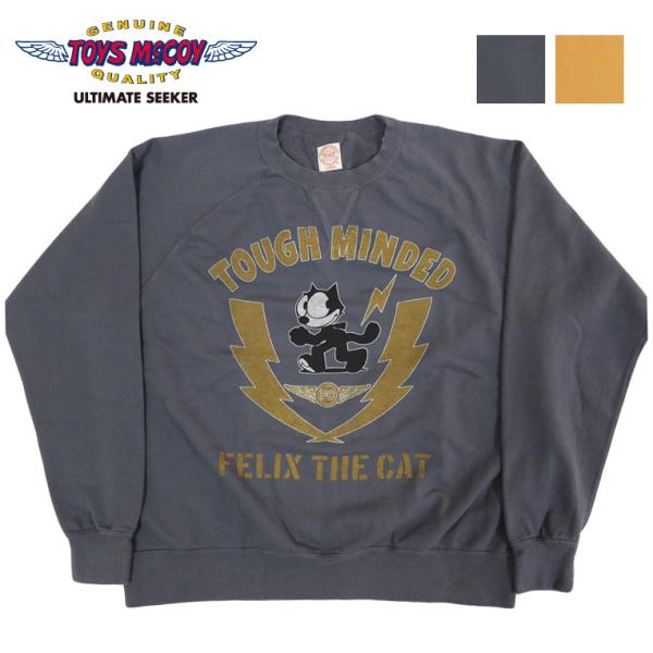 マ*ー様 TOYS McCOY トイズマッコイ FELIX フィリックス TOYS McCOY（トイズマッコイ） 長袖 プリント ガーメントダイ クルー