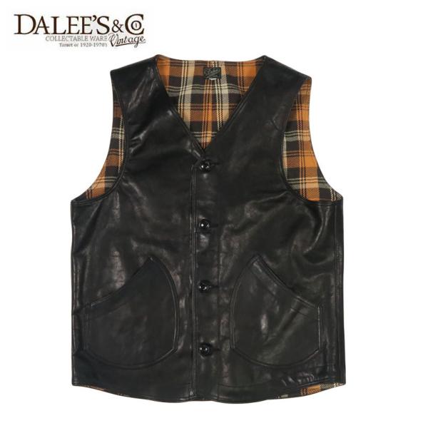 極美品★Harold Daniell ホースレザーベスト F 黒 日本製 馬革 ダリーズ＆コー（DALEE'S&Co） DALLES ＆ CO TRAILSMAN 1910s ホース