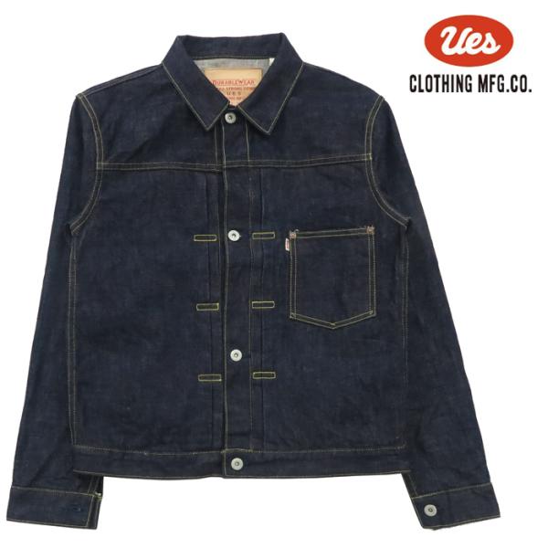 UES（ウエス） デニムジャケット ファースト 大戦モデル 14.9oz茶綿