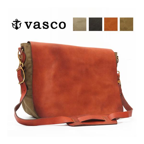 vasco（ヴァスコ） バスコ キャンバス×レザー メイルバッグ LARGE