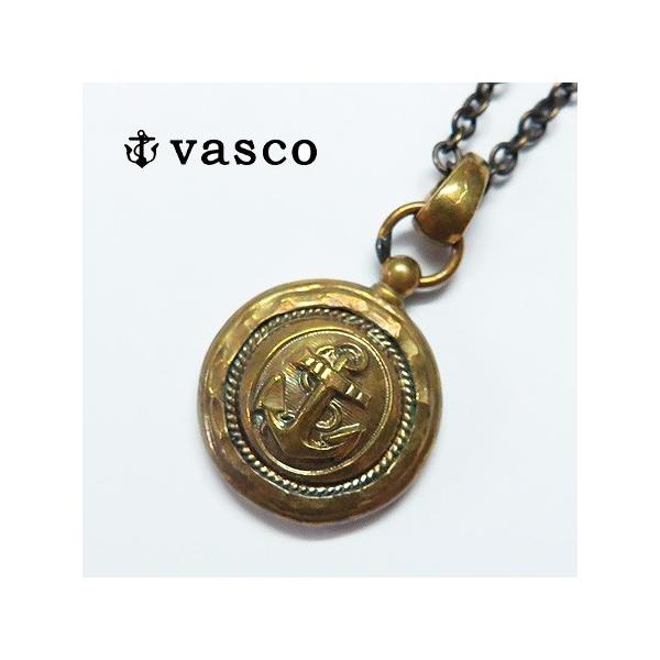 バスコ VASCO ブラス アンカー コンパス ネックレス ヴァスコ vs-681ab