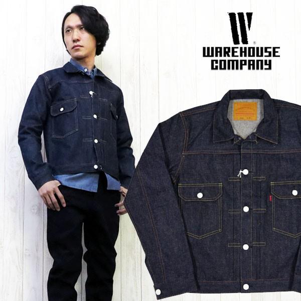 WAREHOUSE ウェアハウス デニムジャケット Ｇジャン 1st ファースト ２ポケット仕様 DENIM JACKET ノンウォッシュ wh2000