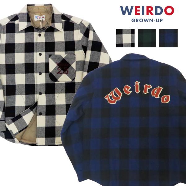 WEIRDO（ウィアード） キルティング チェック シャツ ジャケット