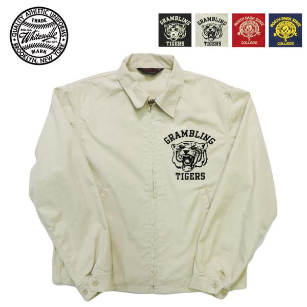 50S スカル&パイレーツフロッキープリントコットンドリズラージャケット ML程 WHITESVILLE WHITES VILLE ホワイツビル フロッキープリント コットン