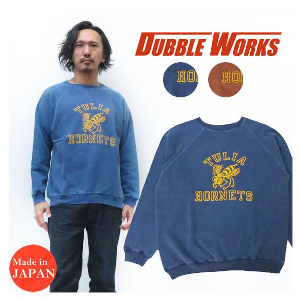 DUBBLEWORKS（ダブルワークス） 長袖 ピグメント染め プリント