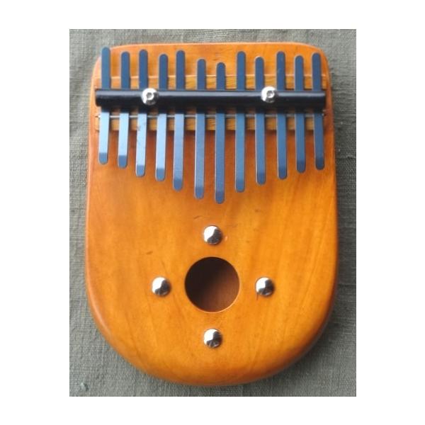 マホガニー胴材で作られた共鳴箱は美しい曲線に加工され、持つ手にも優しい形になっています。12本の弦も響きの良いものが使われおり、残響のある豊かな音が響きます。弦の留め具は六角レンチで調整できますので、チューニングもしやすい構造です。《インド...