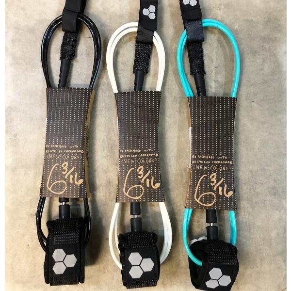 CHANNEL ISLANDS DANE COMP 日本正規メーカー商品★サイズ 6 ｘ 3/16★カラー 左より ブラック ホワイト ターコイズブルー★キーポケット搭載★ダブルスイブル注）浅い色のリーシュなどは写真2枚目のように他の色が混...