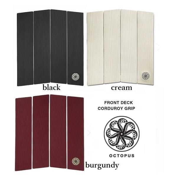 2026年1月以降にOCTOPUS IS REAL国内正規メーカーより入荷しましたショートボードのセンター部分（フロントフット）につけるデッキパッドです。★タイプ） 4ピース★サイズ）幅 約32.5CM ｘ 長さ 約36.5CM発送方法(1...