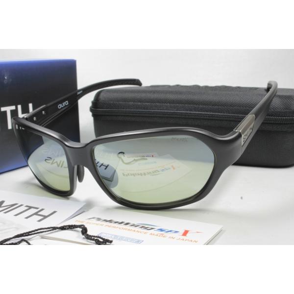 SMITH �X�~�X �Ό��T���O���X ACTION POLAR Aura �I�[�� Matte Black X-Light Green37 Silver Mirror 207700402