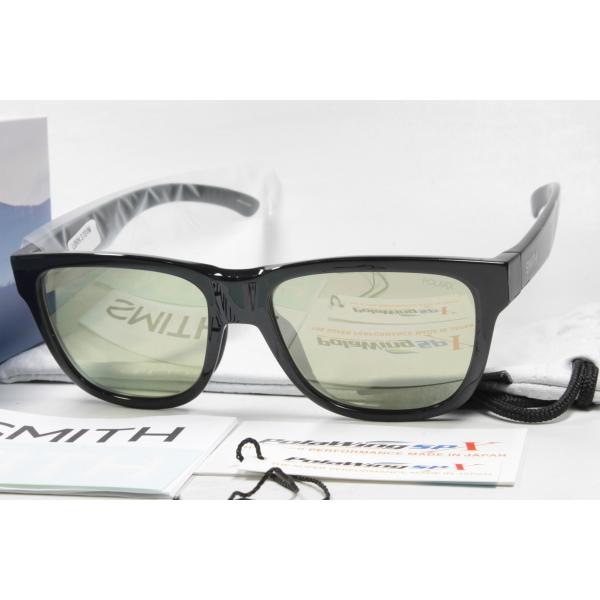 SMITH �X�~�X �Ό��T���O���X ACTION POLAR Lowdown ���[�_�E�� Slim 2 207700093 Black X-Light Green 37 Silver Mirror
