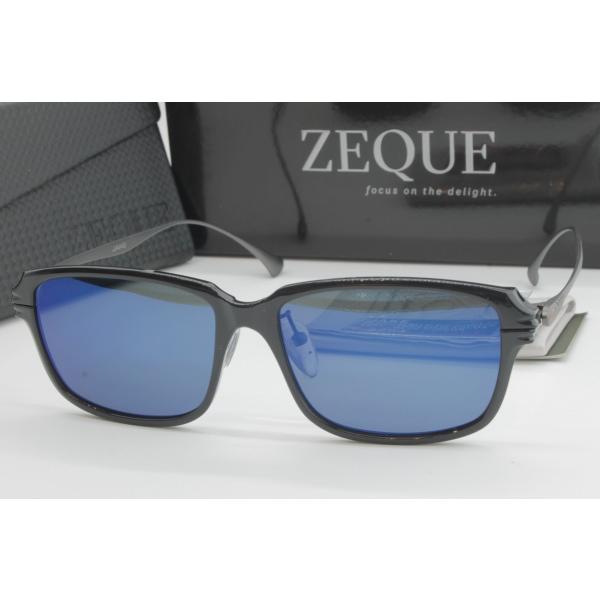 Zeque ゼクー ZEAL ジールオプティクス 偏光 サングラス JAKE F-2204 GLOSSBLACK/GUNMETAL TRUEVIEW FOCUS / BLUE MIRROR