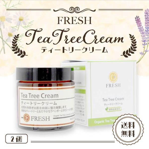 FRESH ティートリークリーム 60g 2個セット 手荒れ ハンドクリーム