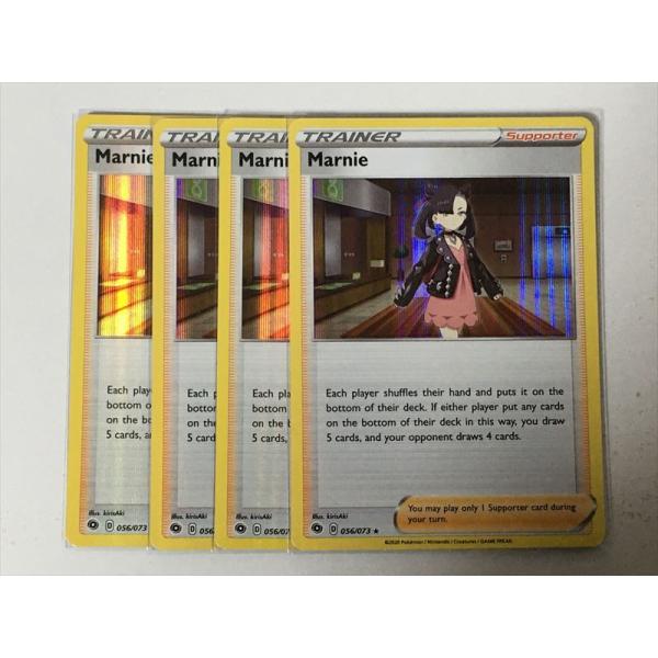 T292【ポケモン カード】 マリィ Marnie 英語 海外 4枚セット 美品
