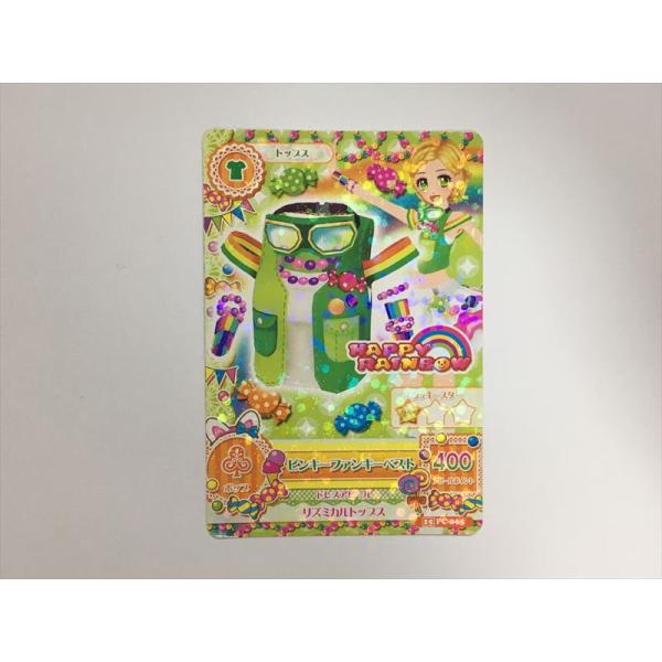 a366【アイカツ カード】 ピンキーファンキーベスト PC-065 トップス 1