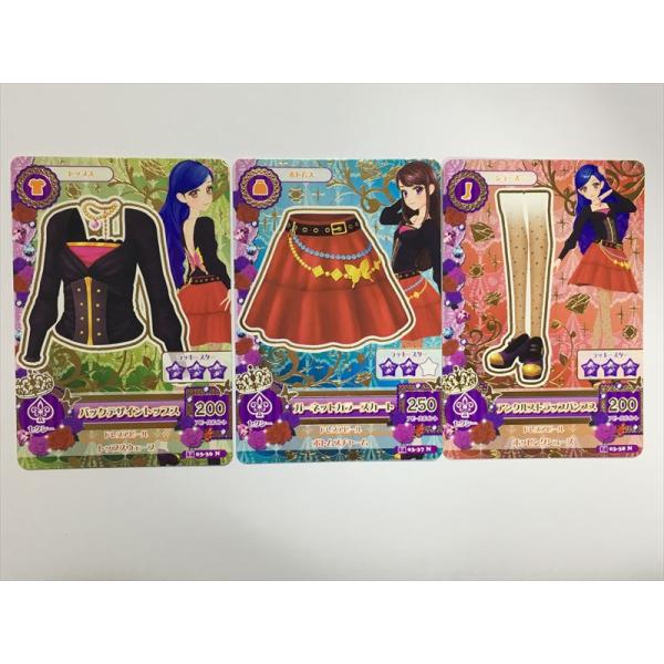 b281【アイカツ カード】 バックデザイントップス ガーネットカラー