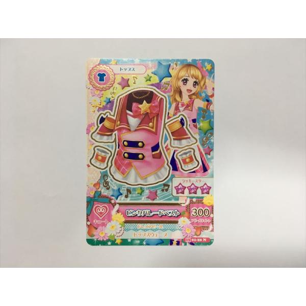 a625【アイカツ カード】 ピンクパレードベスト 01-20 トップス 1枚