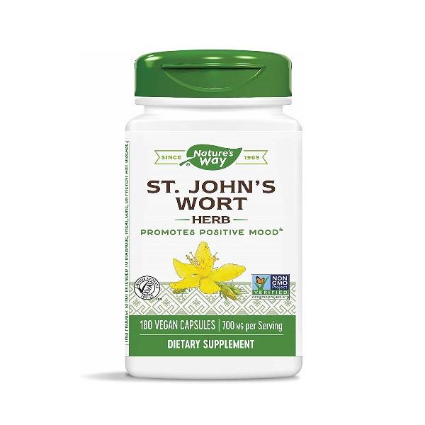 ネイチャーズウェイ社のセントジョーンズワート 180カプセル入りです。