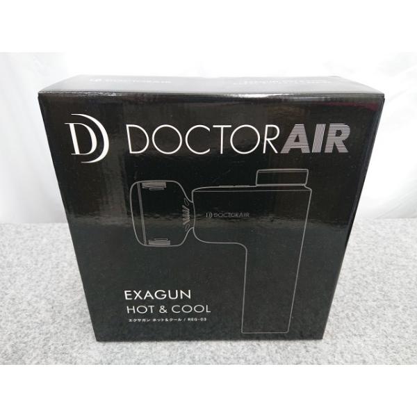 @【未使用品】 ドクターエア エクサガン ホット＆クール REG-03 BK ブラック ボディケア フェイスケア DOCTORAIR