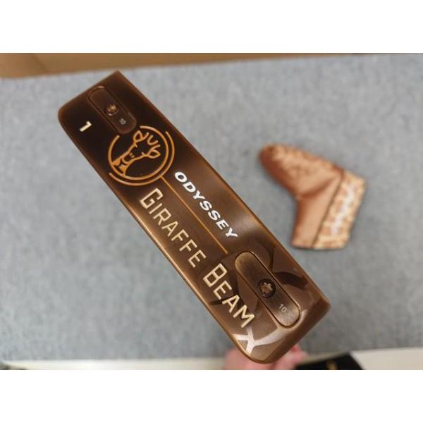 @【中古】 美品！ オデッセイ GIRAFFE BEAM ジラフビーム #1 パター スチールシャフト SL 90 STROKE LAB 34インチ