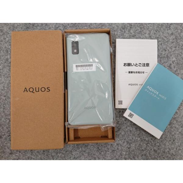 AQUOS wish @【未使用品】 シャープ wish3 A302SH グリーン 64GB