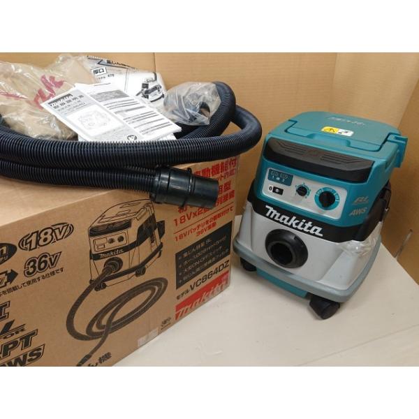 @【未使用品】 マキタ 充電式集じん機 VC864DZ 本体のみ (バッテリ・充電器別販売) 粉じん専用 業務用 36V