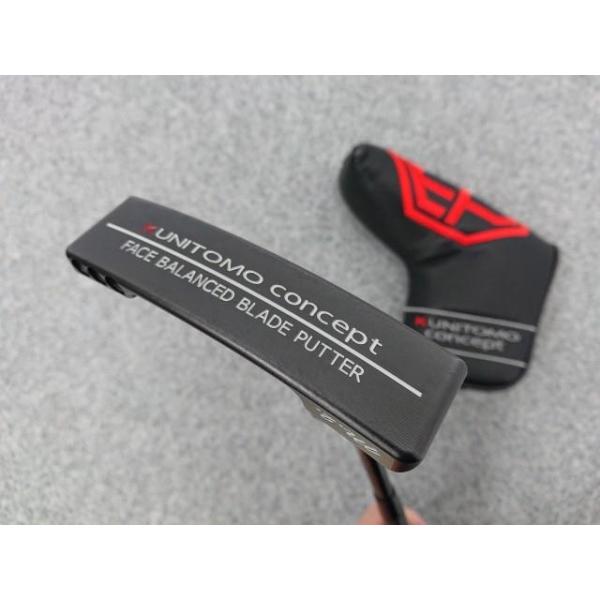 @【中古】 KUNITOMO concept クニトモコンセプト FACE BALANCED BLADE M2 パター 34インチ Super Stroke付