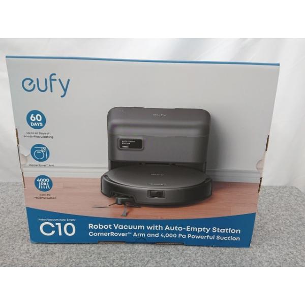 @【未使用品】 Anker アンカー Eufy Robot Vacuum Auto-Empty C10 ブラック T2292511 ロボット掃除機 自動ゴミ収集ステーション付 ユーフィ