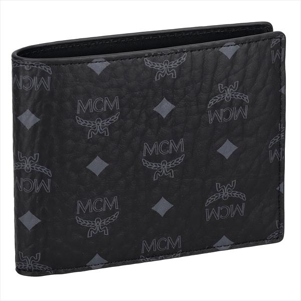 MCM エムシーエム 財布 二つ折り財布 MXSAAVI04 BK001 ユニ