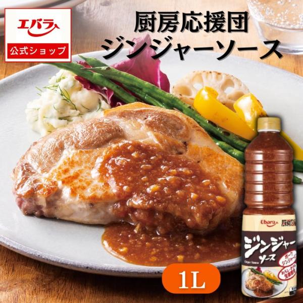 ジンジャーソース 1L エバラ 厨房応援団 業務用 大容量 調味料 プロ仕様 生姜 肉料理 ステーキ ハンバーグ ポーク チキン 本格