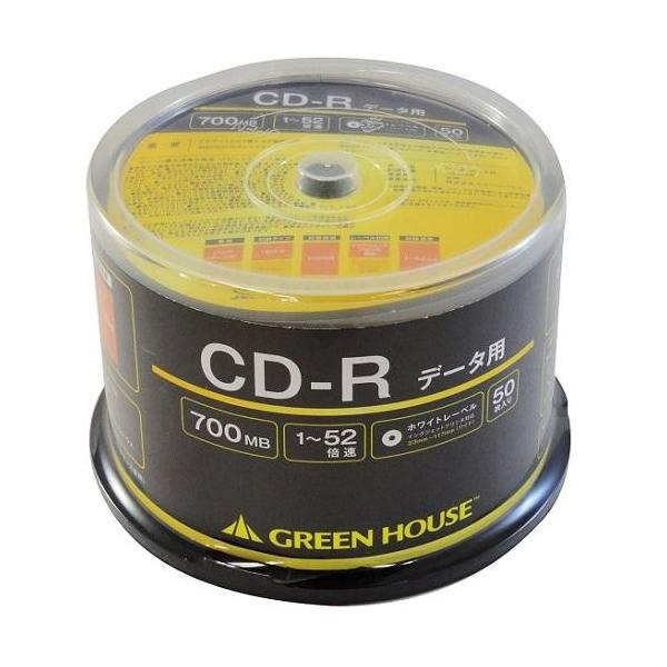 GREEN HOUSE(O[nEX) GHCDRDA50 f[^p CD-R 700MB  ǋL L^ v^u 52{ 50
